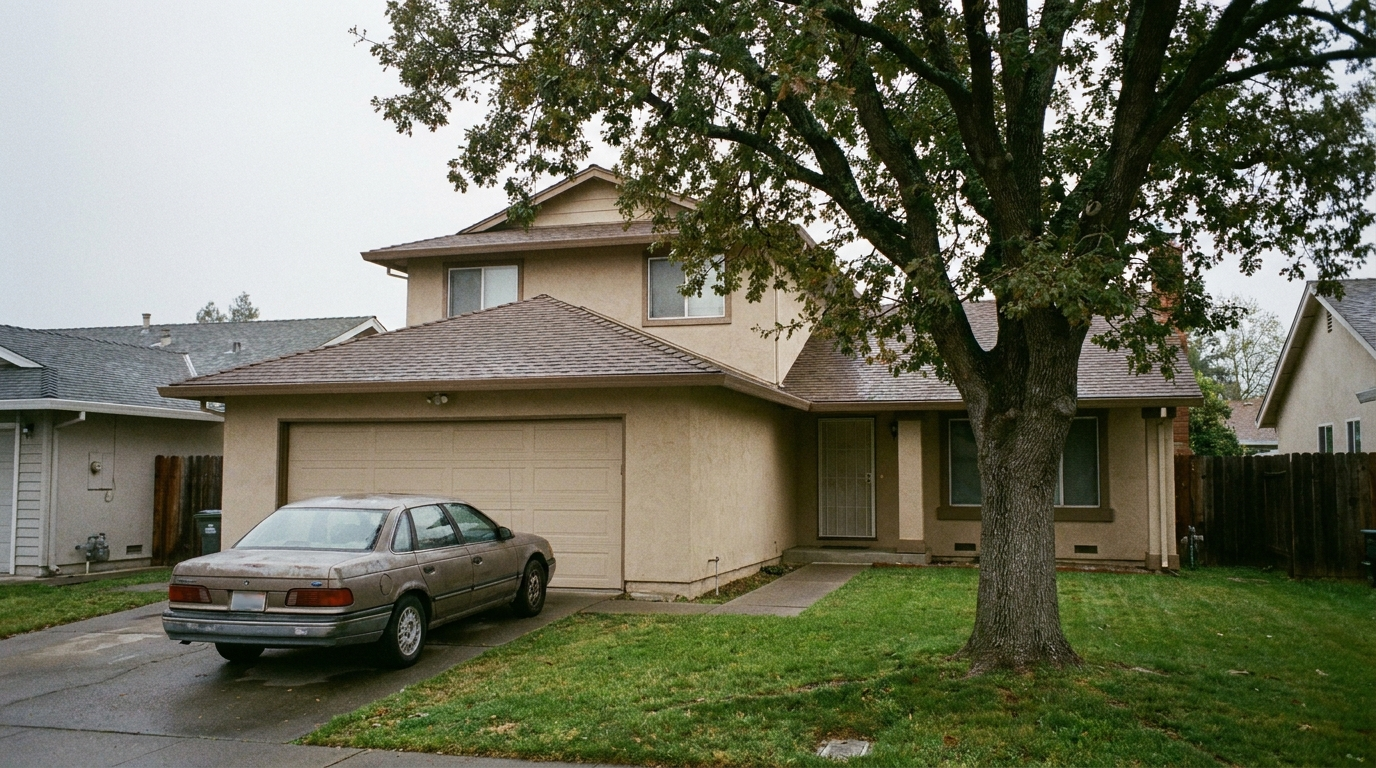 Modest Bay Area family home — the type of property where bankruptcy decisions about the house quietly play out